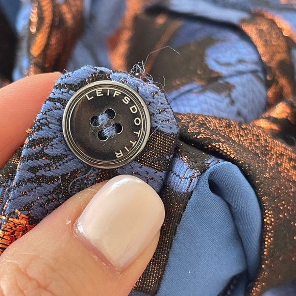 Anthropologie Leifsdottir Metallic Brocade Jacquard Trousers Sz 8 Worn Once - Picture 10 of 13